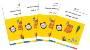 Begrüßungsheft für die Grundschule „Herzlich Willkommen“ (A5)